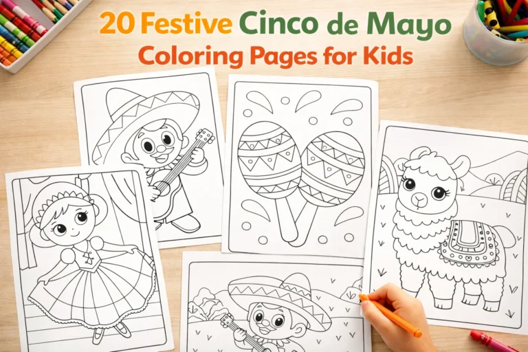 20 Unique & Festive Cinco de Mayo Coloring Pages for Kids