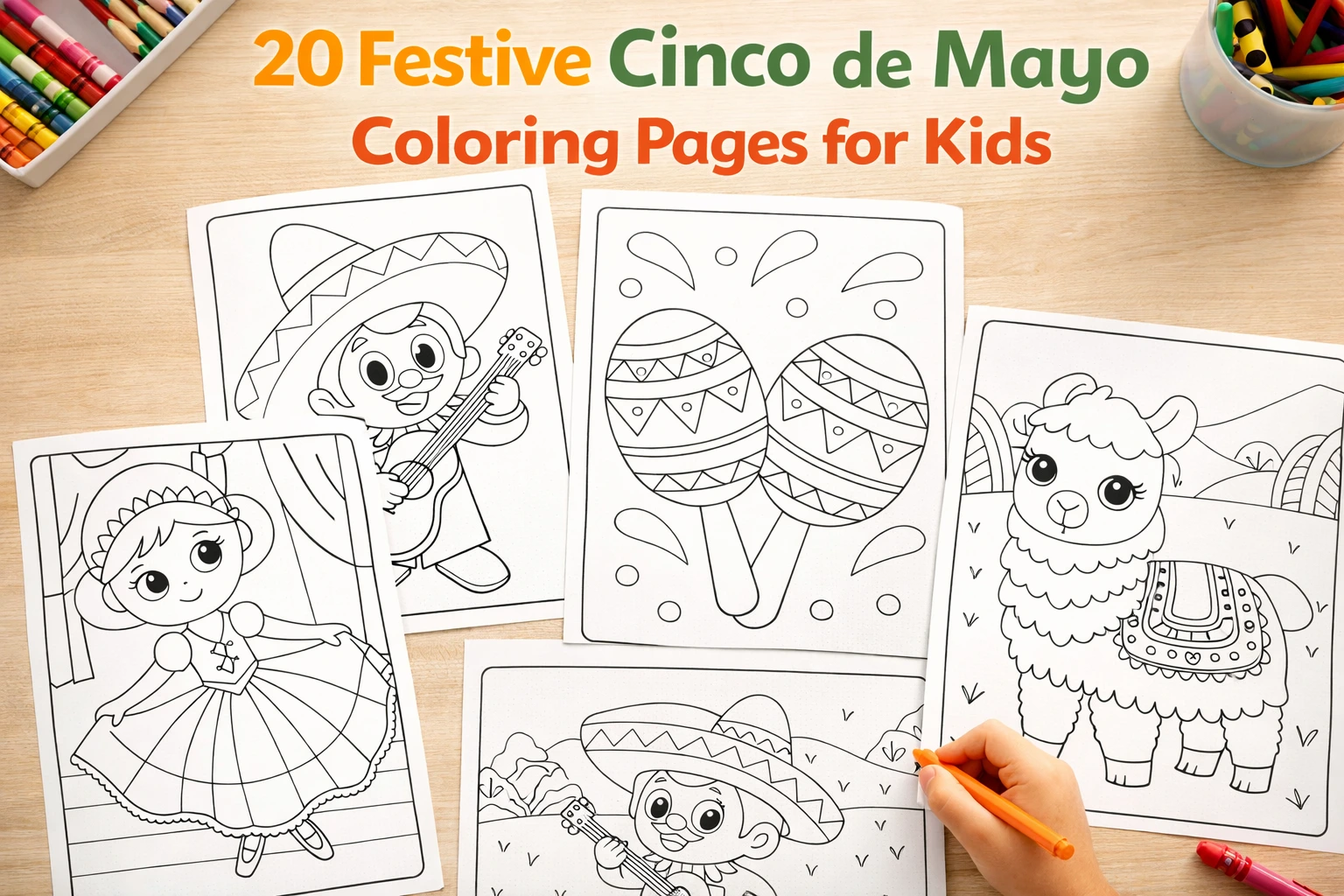 20 Unique & Festive Cinco de Mayo Coloring Pages for Kids